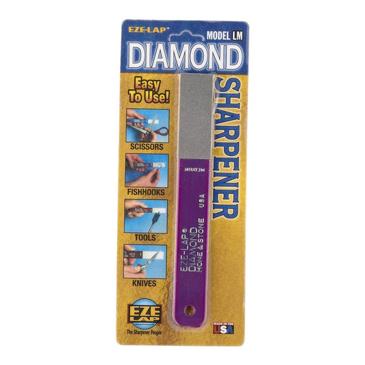 Eze Lap Diamond Medium Hone Sharpener 400-Grit 20mm x 150mm Mauve - Auzzistore