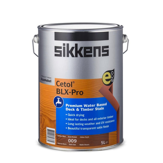 Sikkens 5L Dark Oak Timber Stain - Water Based - Quick Drying - UV Resistant - Auzzistore