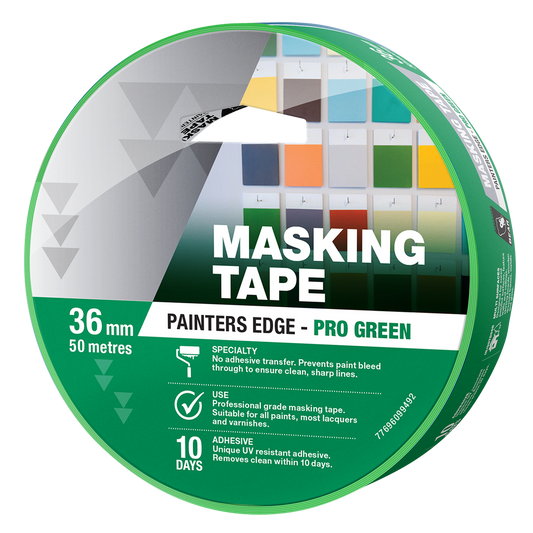 Bear Painters Edge Masking Tape 36mm x 50m Green - Auzzistore