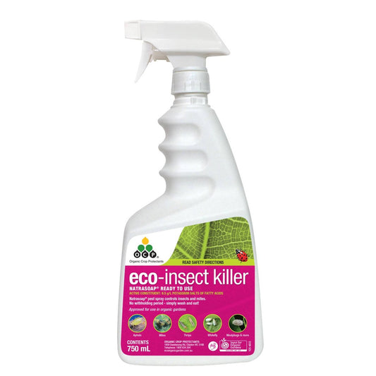 Ocp Eco Insect Killer - 750ml Ready to Use - Soap-Based - Organic Approved - Auzzistore