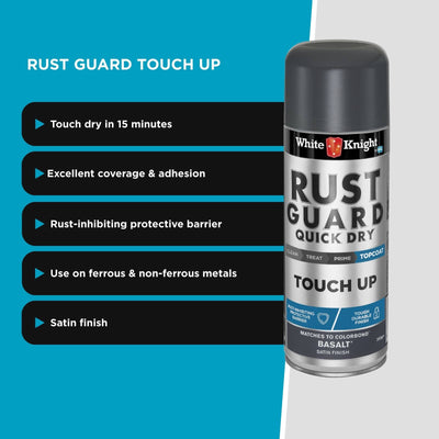 White Knight Rust Guard 300g Basalt Satin Touch Up Spray Paint