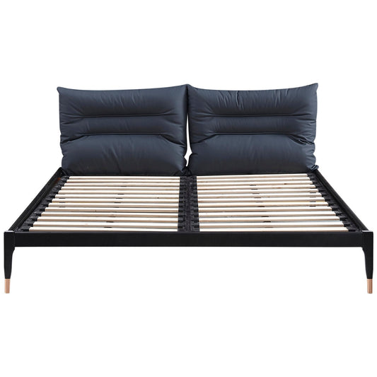 Moran Hagen King Bed with Encasement and Slats - Auzzistore