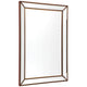 Cafe Lighting and Living Zeta Wall Mirror Antique Gold Bevelled Beaded Trim — image 2