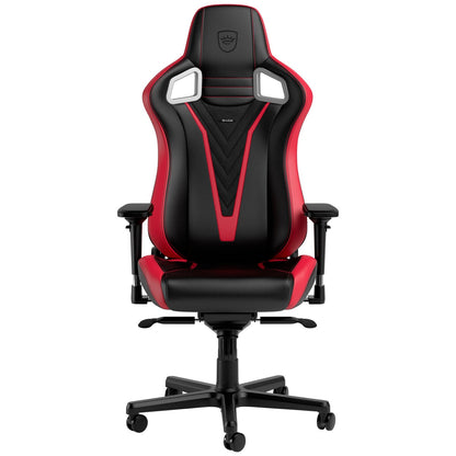 noblechairs Epic V Gaming Chair RedBlack - Ergonomic Design, Premium Materials, Adjustable Lumbar Support
