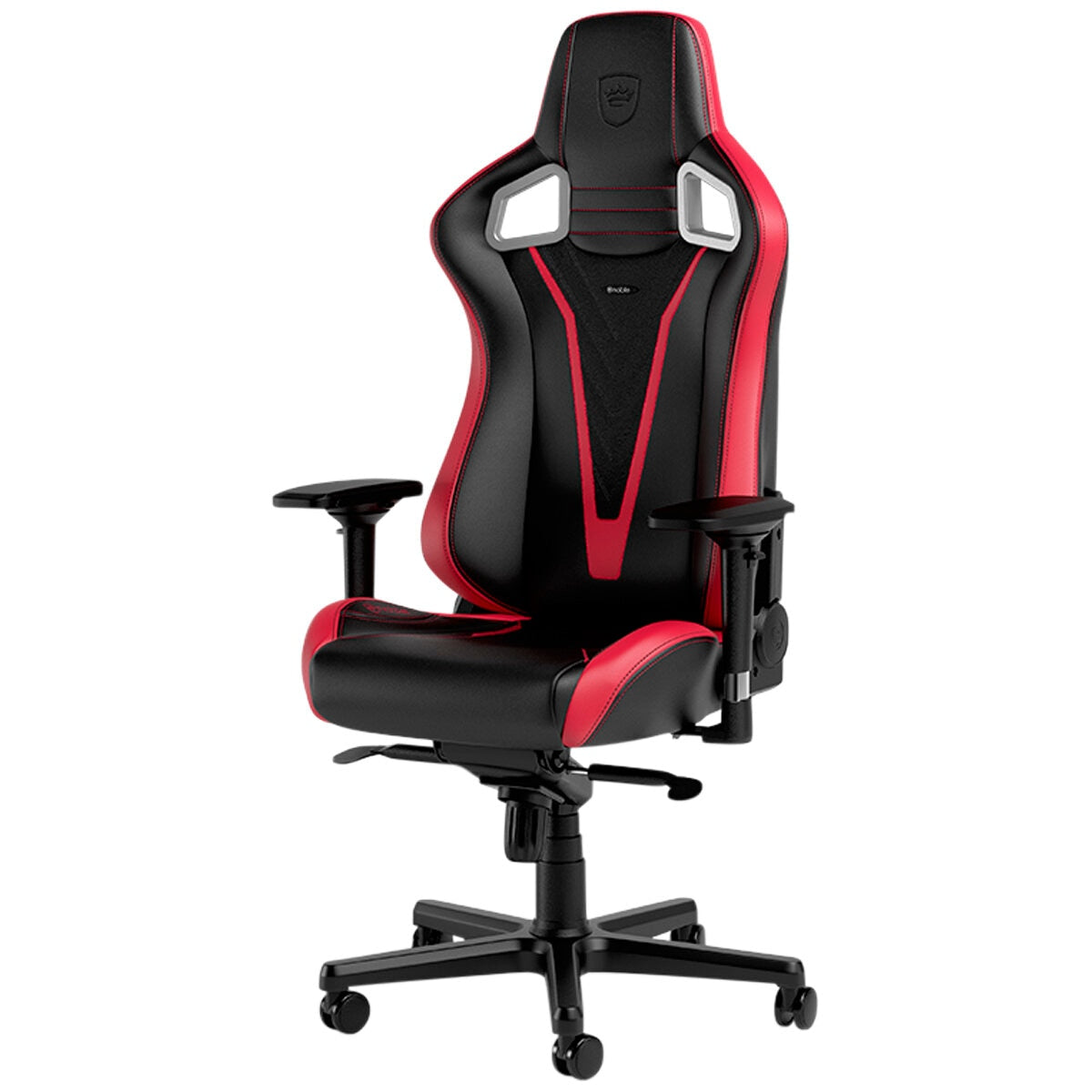 noblechairs Epic V Gaming Chair RedBlack - Ergonomic Design, Premium Materials, Adjustable Lumbar Support