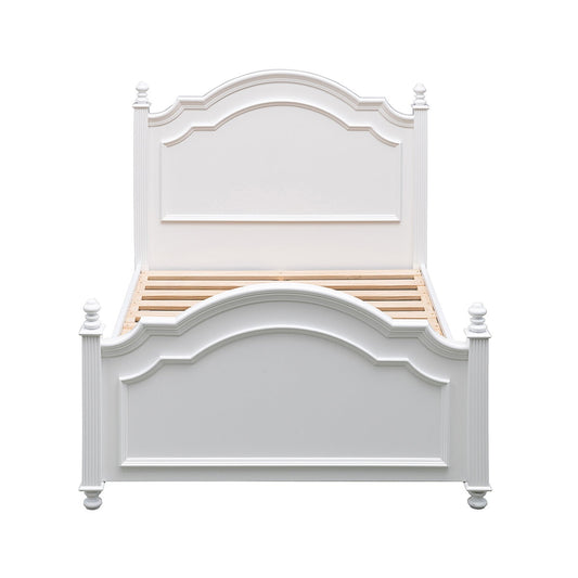 Moran Cassis Double Bed With Encasement And Slats White - Auzzistore