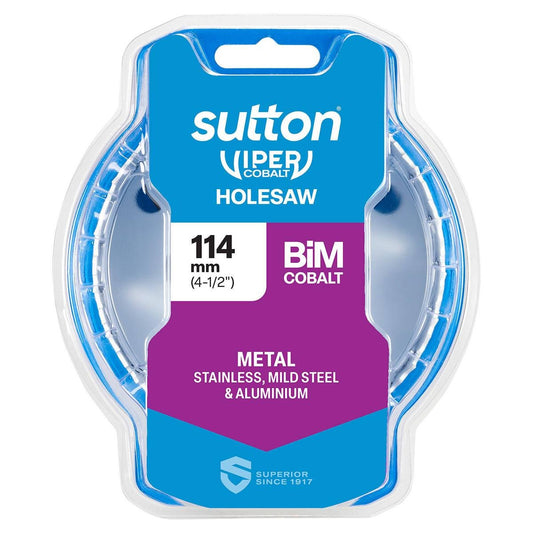 Sutton Tools 114mm Viper Cobalt Bi Metal Holesaw - Durable - Precision Cutting - Auzzistore