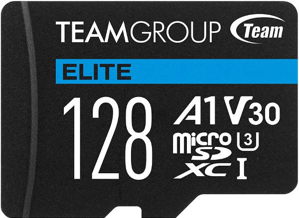 128GB Team Group Elite A1 MicroSDXC Card with SD Adapter - High Speed, V30, UHS-I U3 | Auzzi Store