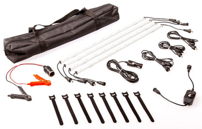 12V Rigid Light Bar LED Strip Camping Waterproof Connector Combo Kit Aluminium | Auzzi Store