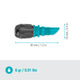 Gardena 90 Micro Irrigation Spray Nozzle 5 Pack - 2.75m Range - Black/Turquoise
