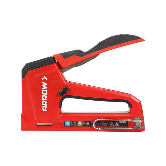 Arrow Professional Manual Staple Gun - T50 Compatible - Red - Ergonomic Design - Auzzistore