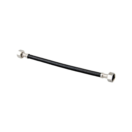Enduraseal 600mm Black Premium Flexible Braided Water Connector - 1/2" BSP Fittings - Durable & Rust Resistant - Auzzistore