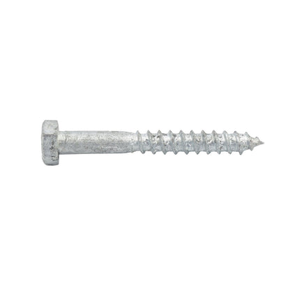 Zenith Hex Head Coach Screws M6 x 50mm Hot Dip Galvanised 25 Pack