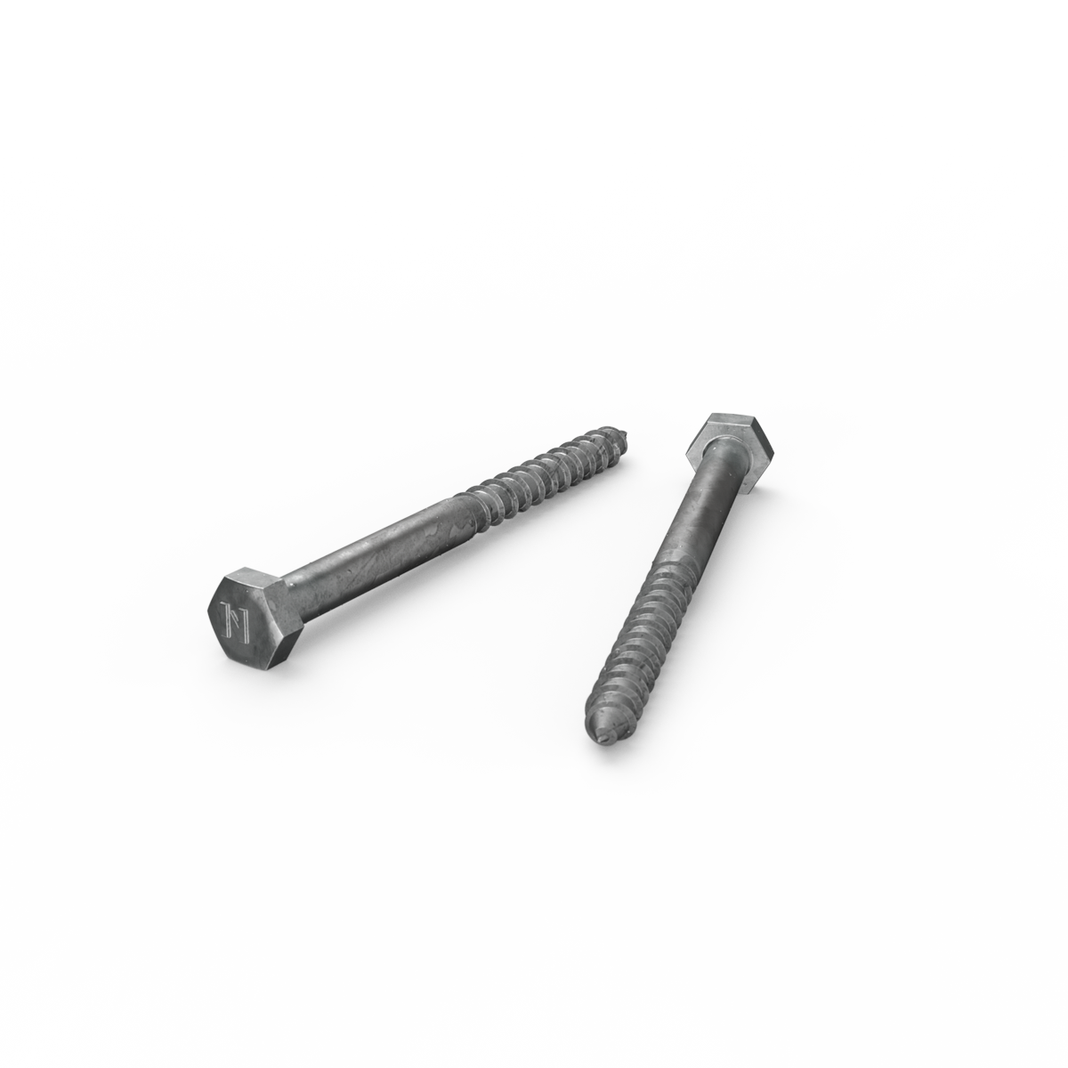 Zenith Hot Dip Galvanised Hex Head Coach Screws M6 x 75mm 25 Pack