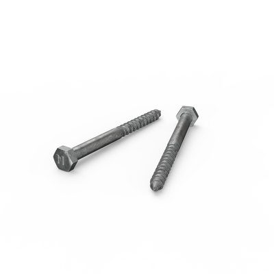 Zenith Hot Dip Galvanised Hex Head Coach Screws M6 x 75mm 25 Pack