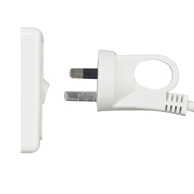 Arlec 10m Extension Lead - White PVC - Safe Indoor Use - 10 Amp