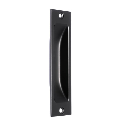 Lane 102mm Matte Black Flush Pull Handle - Zinc - Indoor Use - Auzzistore