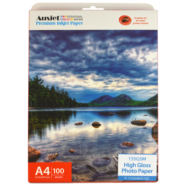 135gm A4 High Gloss Photo Paper 100 Sheets | Auzzi Store