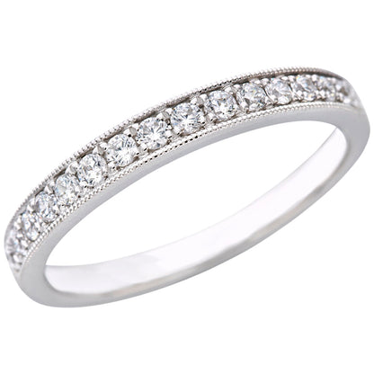 Platinum 0.25ctw Round Diamond Anniversary Band