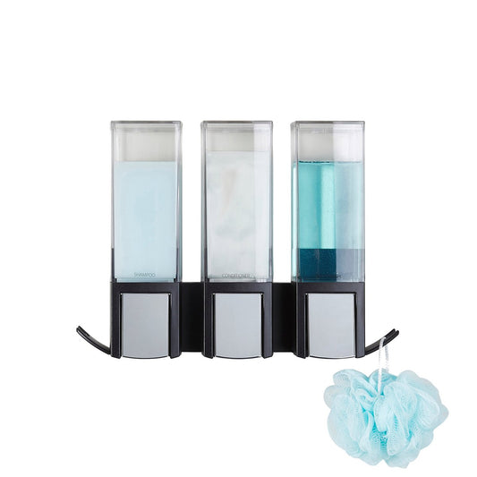 Better Living Clever Triple Chamber Shower Dispenser 500ml Matte Black – view 2