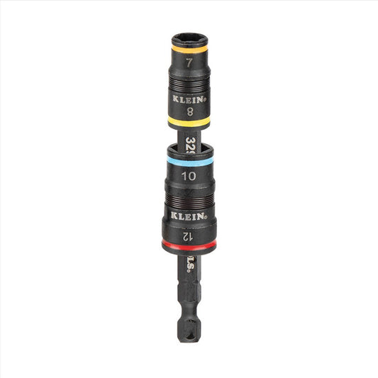 Klein 4 in 1 Impact Rated Flip Socket Set - 7, 8, 10, 12 mm - Metric - Auzzistore