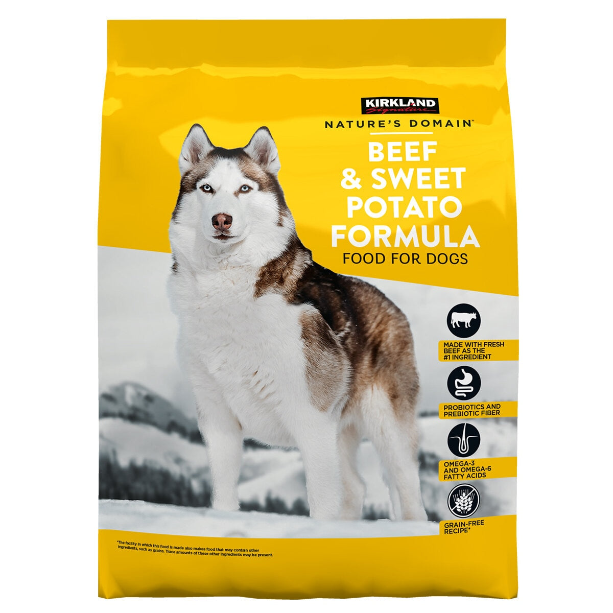Curated visual reference: Visual Reference: Kirkland Signature Nature S Domain Beef And Sweet Potato Dog