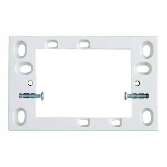 HPM Surface Mounting Block White 18mm Deep Plastic For Switches - Auzzistore