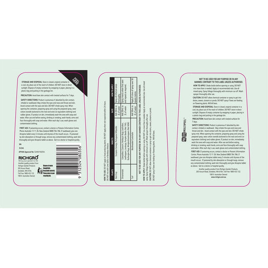 Richgro Caterpillar Grasshopper Killer - 250ml - Liquid - Economical Use – view 2 - Auzzistore