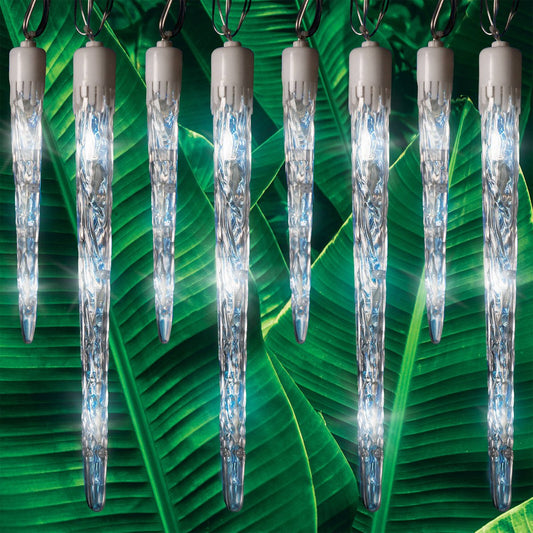 Lytworx White Solar Giant Icicle Lights 24 Pack - 6.9m - 72 LEDs - Outdoor – view 2 - Auzzistore