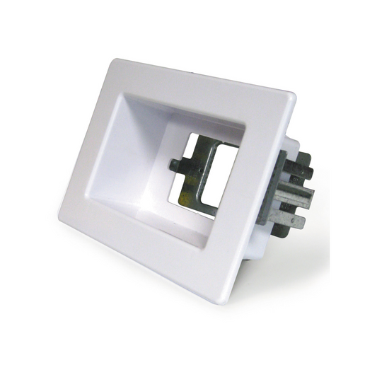Repelec Recessed Wall Point - White - 70mm - ABS - Space Saving Design - Auzzistore