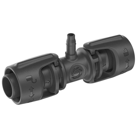 Gardena Micro Irrigation T Joint 5 Pack - 13mm to 4.6mm - Black