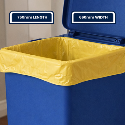 Grunt Kitchen Rubbish Bags - 40L - 50 Pack - Lemon Scented - Yellow