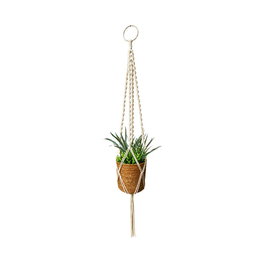 Eden Cotton Macrame Hanger - 120cm - Natural - Indoor/Outdoor Use
