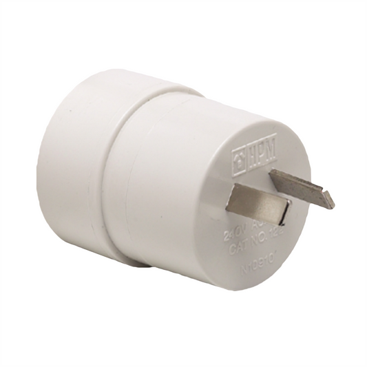 HPM Reverse Travel Adaptor EU US to AU - 240V - 2-Pin - White - D122