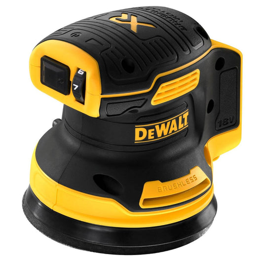 Dewalt 18V Brushless XR Random Orbital Sander 125mm - Skin Only - Cordless - Variable Speed