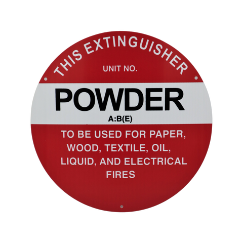 Firepro 200mm Dry Powder Extinguisher Sign - Durable Safety Indicator - Auzzistore