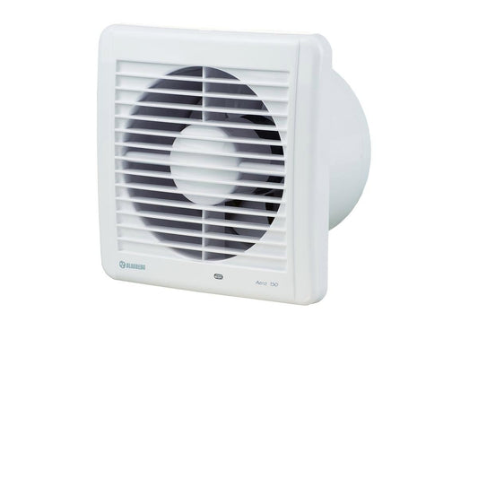 Blauberg 150mm White Aero Exhaust Fan - Wall Ceiling Installation - Auzzistore
