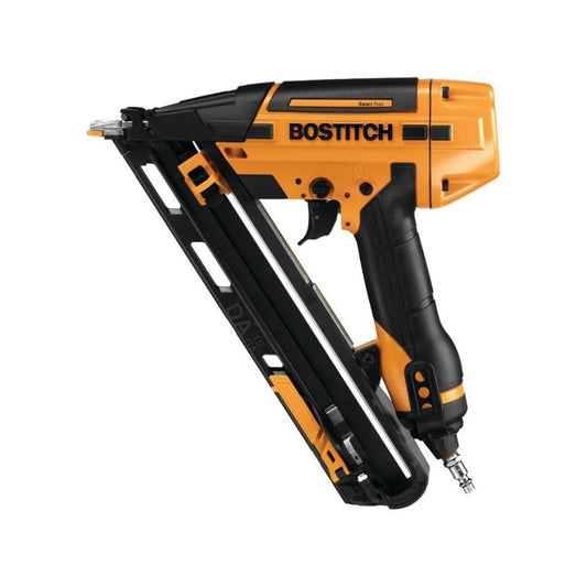Bostitch 15ga Finish Air Smartpoint Nailer - 430mm x 140mm x 380mm - Orange - Oil-Free Engine - Integrated Air Blower - Auzzistore