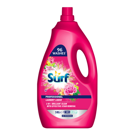 Surf 4 Rose Fresh Professional Laundry Liquid - 9L - Effective Stain Removal