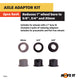 Move It Universal Axle Adaptor Kit - 5/8" 3/4" 20mm Plastic Durable