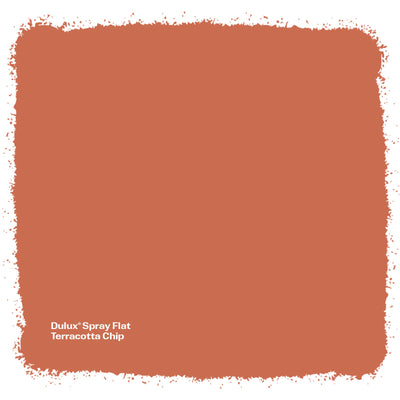 Dulux Spray Paint 340g Flat Terracotta Chip - Self-Priming - Fast Drying