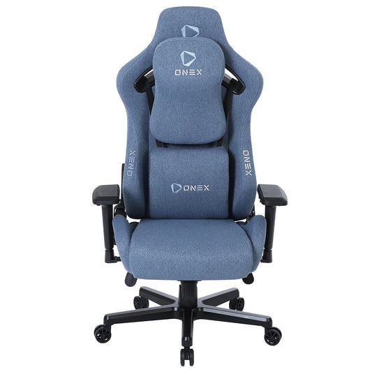 ONEX EV12 Evolution Series XL Gaming and Office Chair Linen Fabric Cowboy