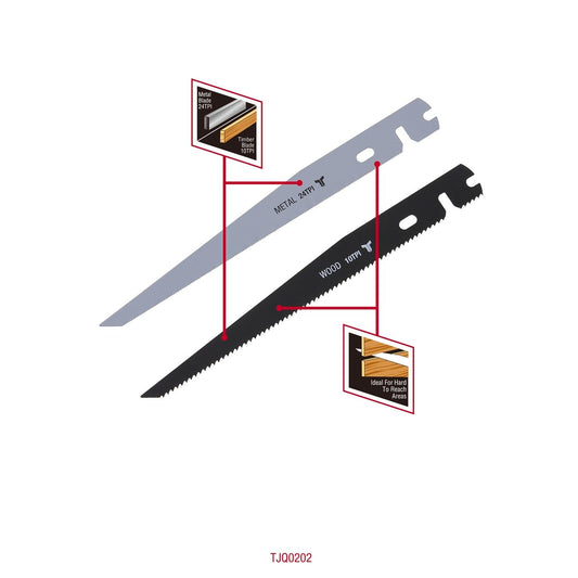 Trojan Keyhole Saw Blades - 170mm - Timber & Metal - 2 Pack – view 2