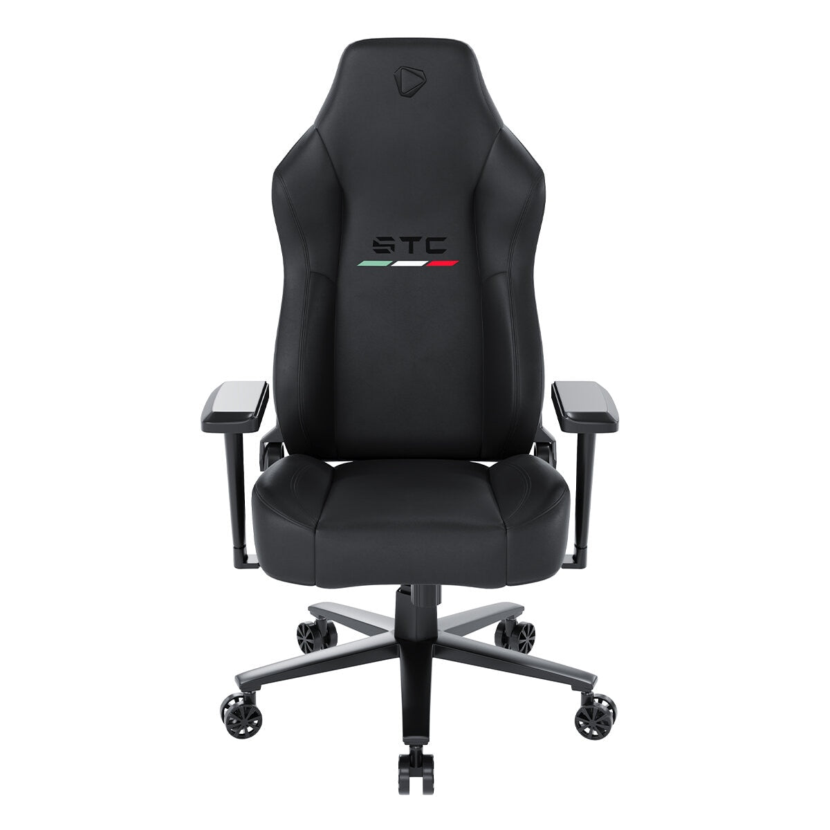 ONEX STC Elegant Leather Series Gaming Chair Black - Ergonomic Design, Lumbar Support, Adjustable Armrests