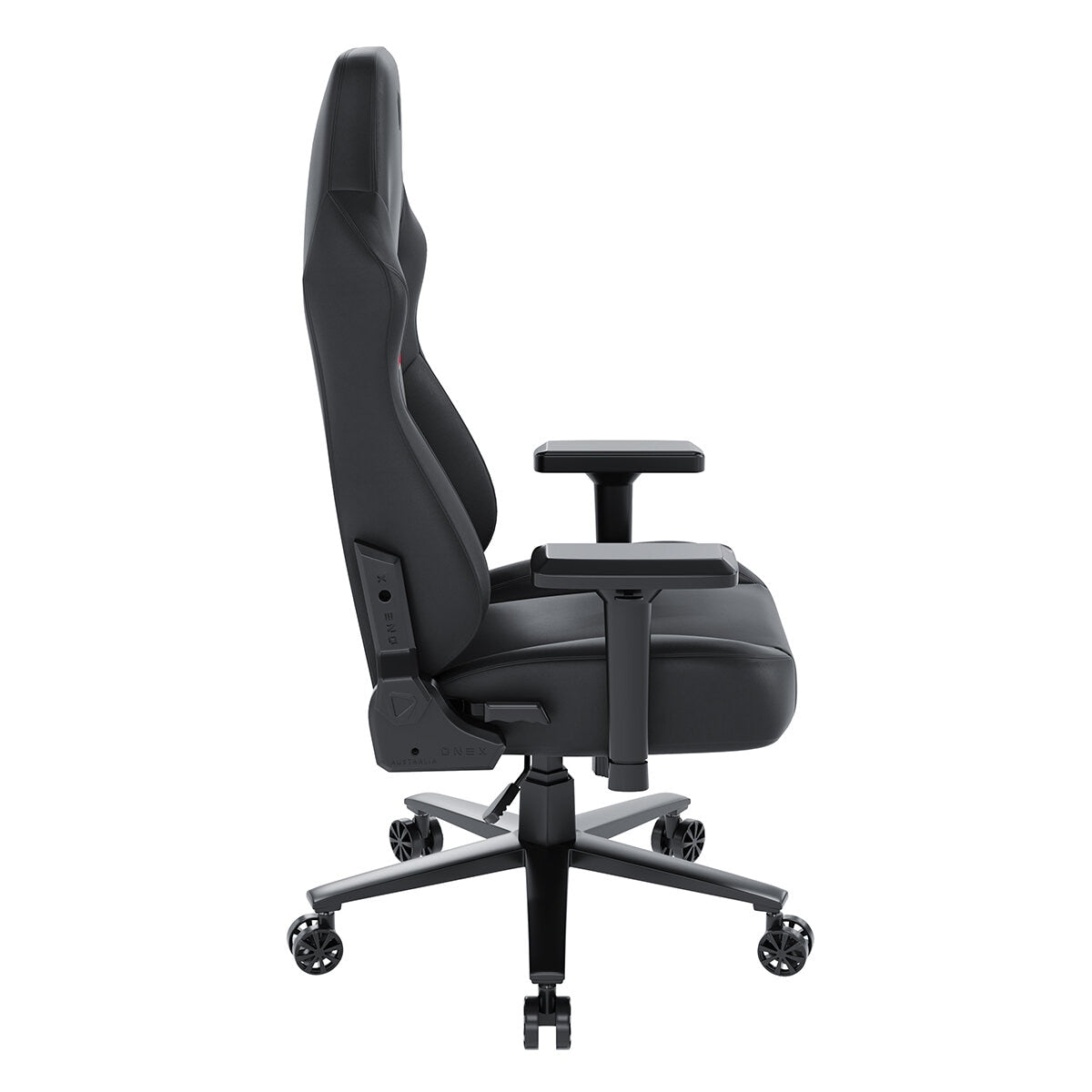 ONEX STC Elegant Leather Series Gaming Chair Black - Ergonomic Design, Lumbar Support, Adjustable Armrests