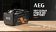 AEG 18V FORCE HD 12.0Ah Battery - Enhanced Power & Runtime - 100mm x 76mm x 155mm