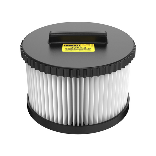 Dewalt H Class Vacuum Filter 2 Pack - DWV905H - 170mm x 135mm x 335mm - Maximum Filtration - Auzzistore