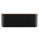 Bodum Bistro Large Bread Box Black - Durable Stainless Steel Construction, Ventilation Holes, Easy-to-Clean Design
