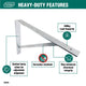 Carinya Heavy Duty Straight Stay Bracket 500x400mm Galvanised Steel