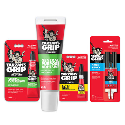 Tarzan S Grip 30ml General Purpose Adhesive - Clear - Fast Drying - Water Resistant